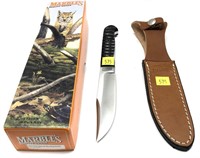 Marbles Special hunting knife with leather