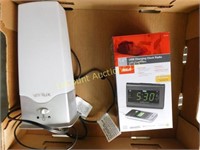 Verilux humidfier, RCA USB charging clock radio