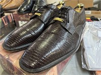 Belvedere Genuine lizard shoes, size 13