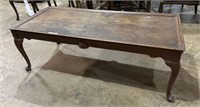 Vintage Queen Anne Mahogany Rectangle Coffee Table