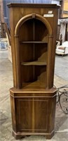 Michael Davis English Mahogany Corner Cabinet