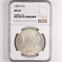 1902-O Morgan Dollar NGC MS63