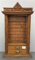 Antique Victorian spool/sewing cabinet 16" high