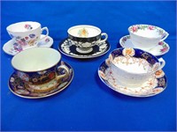 (5) Tea Cups And Saucers