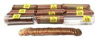 x9 -Rolls of Lincoln cents: 2009-2014 -x9 rolls