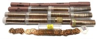x17- Rolls of Lincoln cents, 1959-1968, Unc. -x17