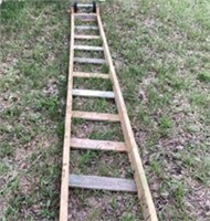 12Ft Wooden Ladder with wheels