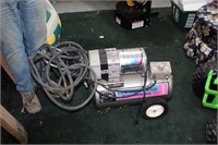 Air compressor with hose and