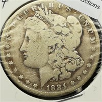 1884 Morgan Silver Dollar $1