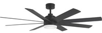 Celene Ii 62 In. Matte Black Ceiling Fan