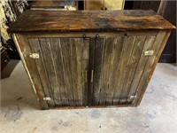Wooden Chest with Gold Handles 41x15x33”