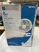 SIX INCH DESK CLIP FAN