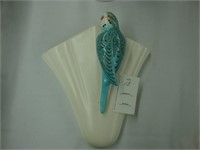 1950's parakeet wall pocket.