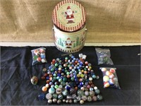 Vintage marbles, aggies and shooters, German