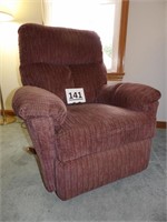 Raspberry Color Swivel Rocker Recliner