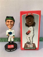 Johnny Cueto & Jerry Bailey bobbleheads