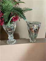 Crystal vases 11”
