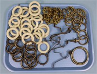 Vintage Curtain Rings + Rod Mounts