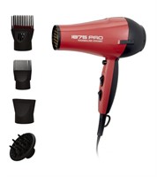 KISS Red Tourmaline Ceramic Hair Dryer with 4