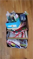 Box of Misc Christmas Bags/bows etc