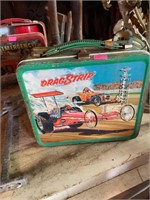 Drag Strip Vintage Metal Lunch Box