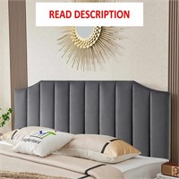 Velvet Upholstered King/Cal King Headboard