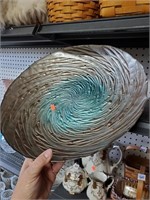 Art Glass Bird Bath Bowl