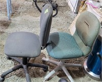 2 dirty but comfy office/shop chairs