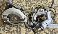 Skilsaw and drills