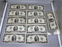 Sixteen US $2 - six in consecutive order F24267976