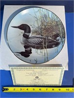 Canadian Wildlife collection Loon with young plate