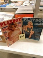 Box Of Playboy Magazines, Etc.