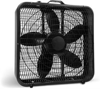 Comfort Zone Box Fan With Carry Handle, 20 Inch,