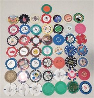50 Foreign & Domestic Casino Chips