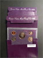 1988, 91 and 93 mint proof sets