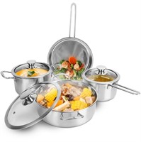 E9157  iMounTEK Stainless Steel Cookware Set, 7-Pi