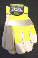 Truck Stuff Hi-Vis Leather work gloves Size:2X