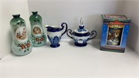 Blue China dishes, Budweiser Holiday Stein (2002)