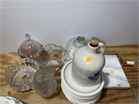 Glassware and pottery