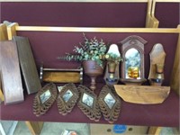 ASSORTED WOODEN SHELVES