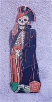 Halloween: 1950's Beistle Skeleton Pirate, 18" -