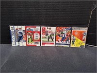 (5) Tom Brady Football Trading Cards