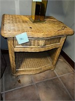 MATCHING WICKER NIGHT STAND