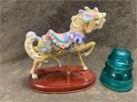 Lenox 1989 porcelain carousel horse collectible