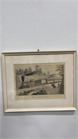 Vintage Currier & Ives The Express Train