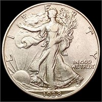 1938-D Walking Liberty Half Dollar CLOSELY