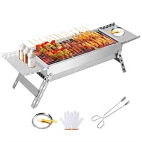 SGOLAN Portable Charcoal Grill, Stainless Steels B