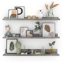 Giftgarden 36 Inch Grey Floating Shelves for Wall