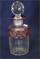 French cameo cut 6 3/4" cologne bottle