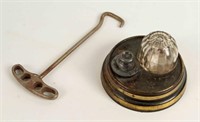 1864 Barometer Inkstand and Unknown Tool